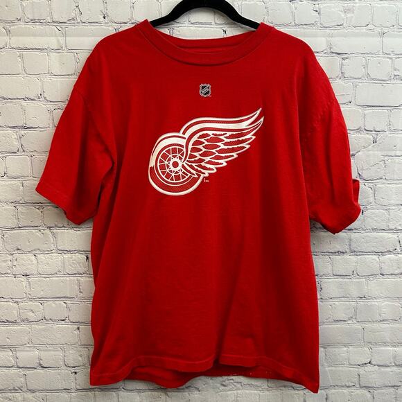 Reebok Detroit Redwings NHL Zetterberg #40 Short Sleeve Tee Large Hockey - Picture 1 of 6